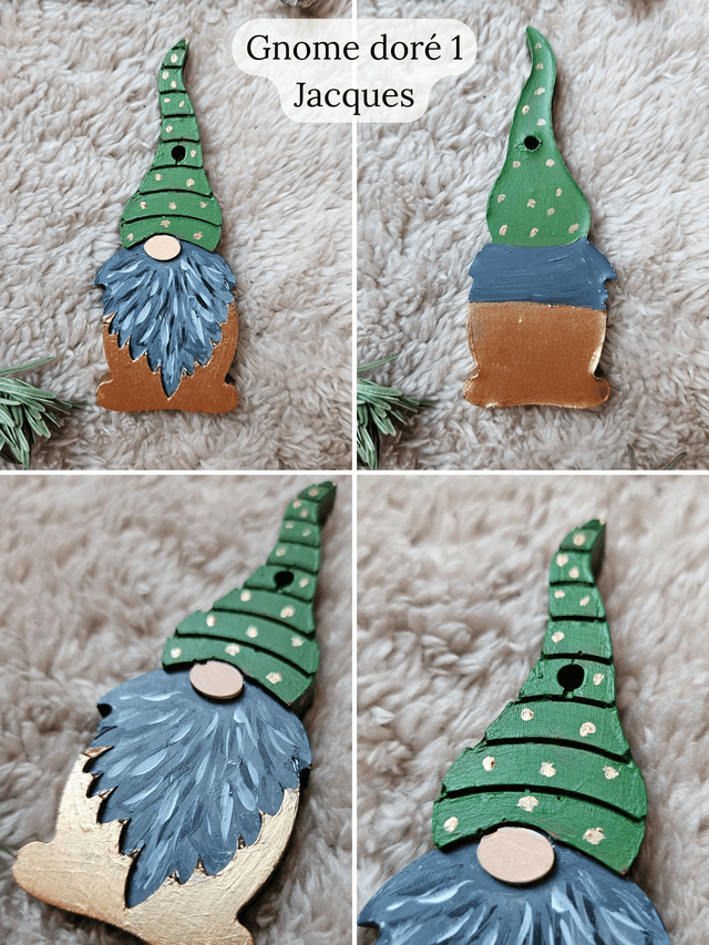 Suspension - Gnomes dorés Jacques ou Georges