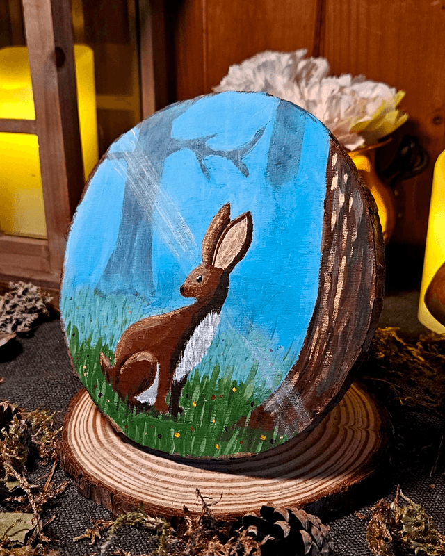 Illustration sur bois - Ostara