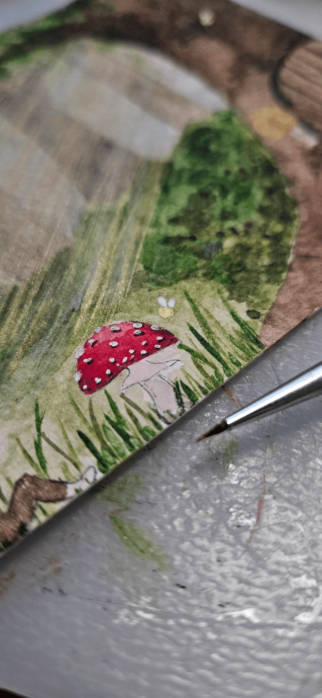 Illustration - La clairière aux champignons 