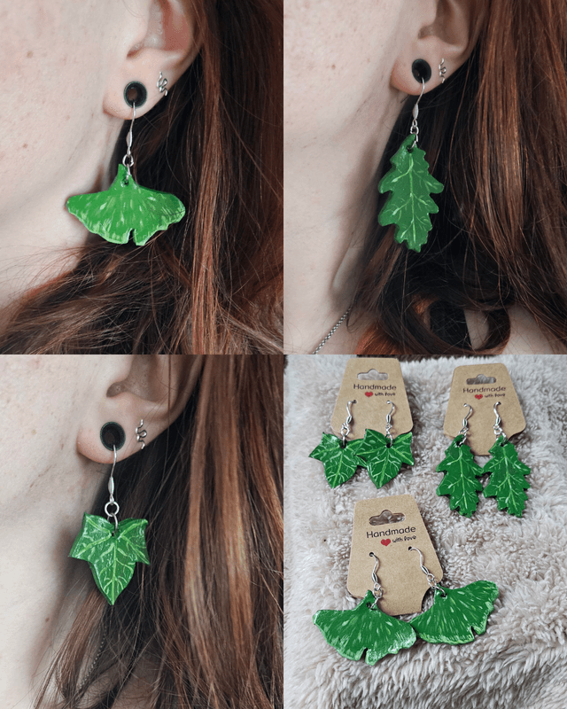 Boucles d'oreilles - Feuilles