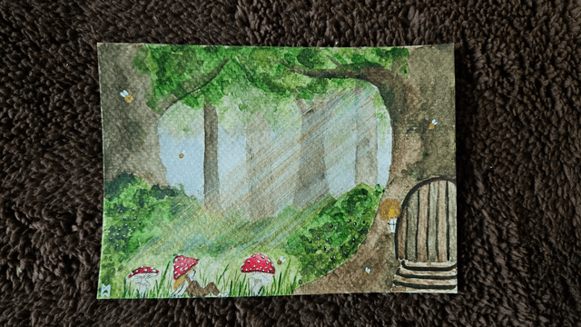 Illustration - La clairière aux champignons 