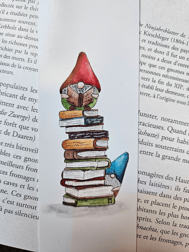 Marque Page - Gnomes Lecteurs