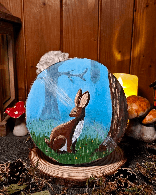 Illustration sur bois - Ostara