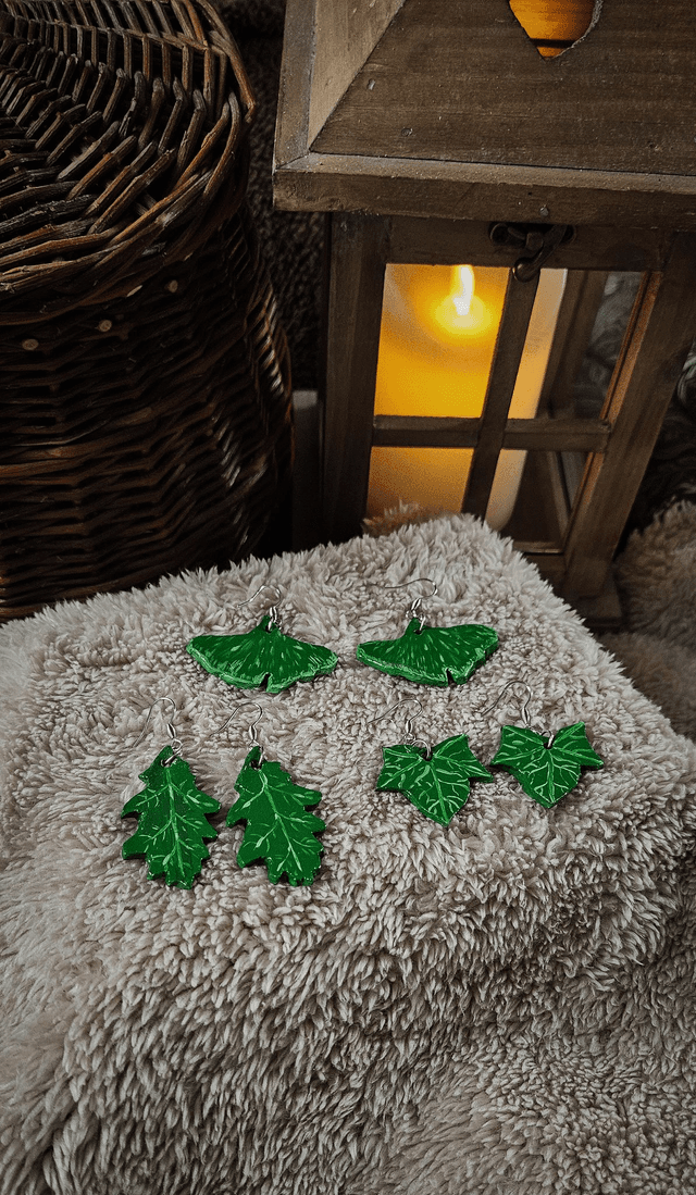 Boucles d&#039;oreilles - Feuilles